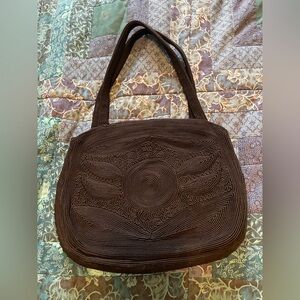 Cordcraft Black Vintage Purse 1940's
